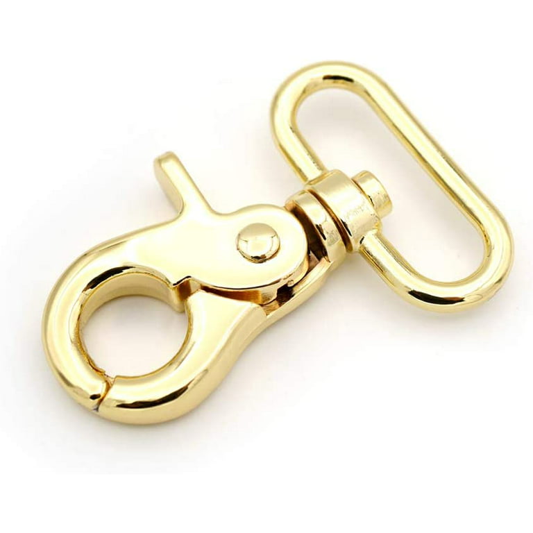 Trigger Snap Hook Metal Swivel Lobster Clasps Purse Bag Clips Quality  Finish VTHO 2PCS (3/4 Inch, Gold) 