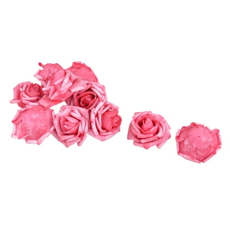 - Bride Foam Artificial Rose Flower Heads DIY Headband Decor Watermelon Red 10pcs