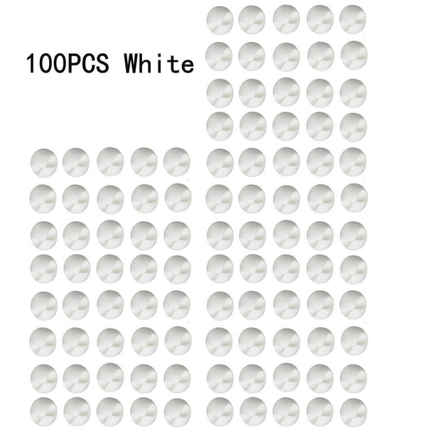 100 Uds. Clips para cable CUTICAT organizador de cables autoadhesivo blanco