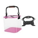 thumbnail image 1 of Cubo de pesca plegable con cuerda transparente, equipo de pesca ligero de EVA. Rosa 20 cm, 1 of 9
