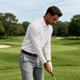 thumbnail image 6 of Mens Polo Shirts Long Sleeve Solid Color Collared Button Down Golf Shirts Outdoor Daily Shirts, 6 of 8