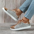 thumbnail image 2 of Glitter Sneakers for Women Dressy Sparkly Rhinestone Sneakers Shoes Women Bling Sequin Shiny Sneakers for Wedding Party Dancing Casual Wear, 2 of 12