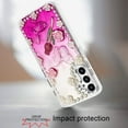 thumbnail image 3 of For Samsung A16 5G Pearls Epoxy Glitter Ornaments Design Chrome Edged Case - 7, 3 of 3