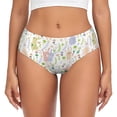 thumbnail image 1 of Balery Flower Rabbit Ropa Interior de Algodón para Mujer con Dibujo – Braguitas Cómodas y Elásticas, Estilo Clásico-4X-Large, 1 of 6