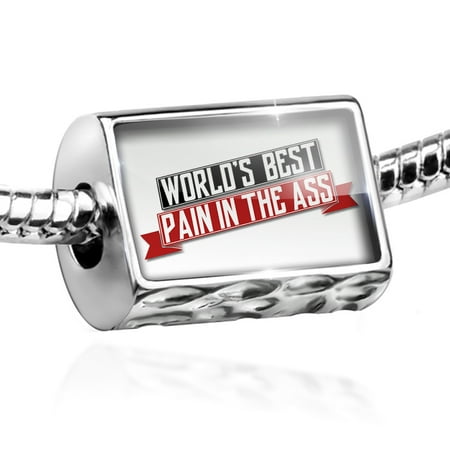 Bead Worlds Best Pain in the Ass Charm Fits All European (Worlds Best Ass Nude)
