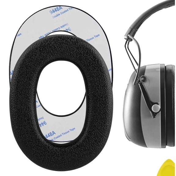 Geekria Replacement Ear Pads for 3M WorkTunes (90543, 90544, 90542, 90541)/ Peltor Range Guard Connect Hearing Protector (EM042/033/037 Series) Headphones Ear Cushions (Black)