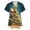 Z002_Dark Blue, variant on Christmas Scrubs for Women Short Sleeve V Neck Funny Xmas Print Scrub Shirts Medical Working Uniforms