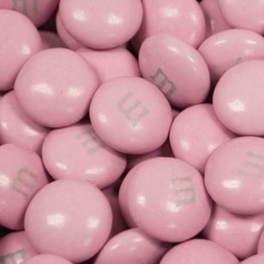 5,000 Pcs Light Pink Coated M&M's Milk Chocolate Candies (10lb Case)