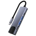 thumbnail image 2 of La estación de acoplamiento ocho en uno es adecuada para el puerto de red del concentrador de teléfono móvil portátil Apple, el lector de tarjetas USB, la base de expansión tipo C, 2 of 3