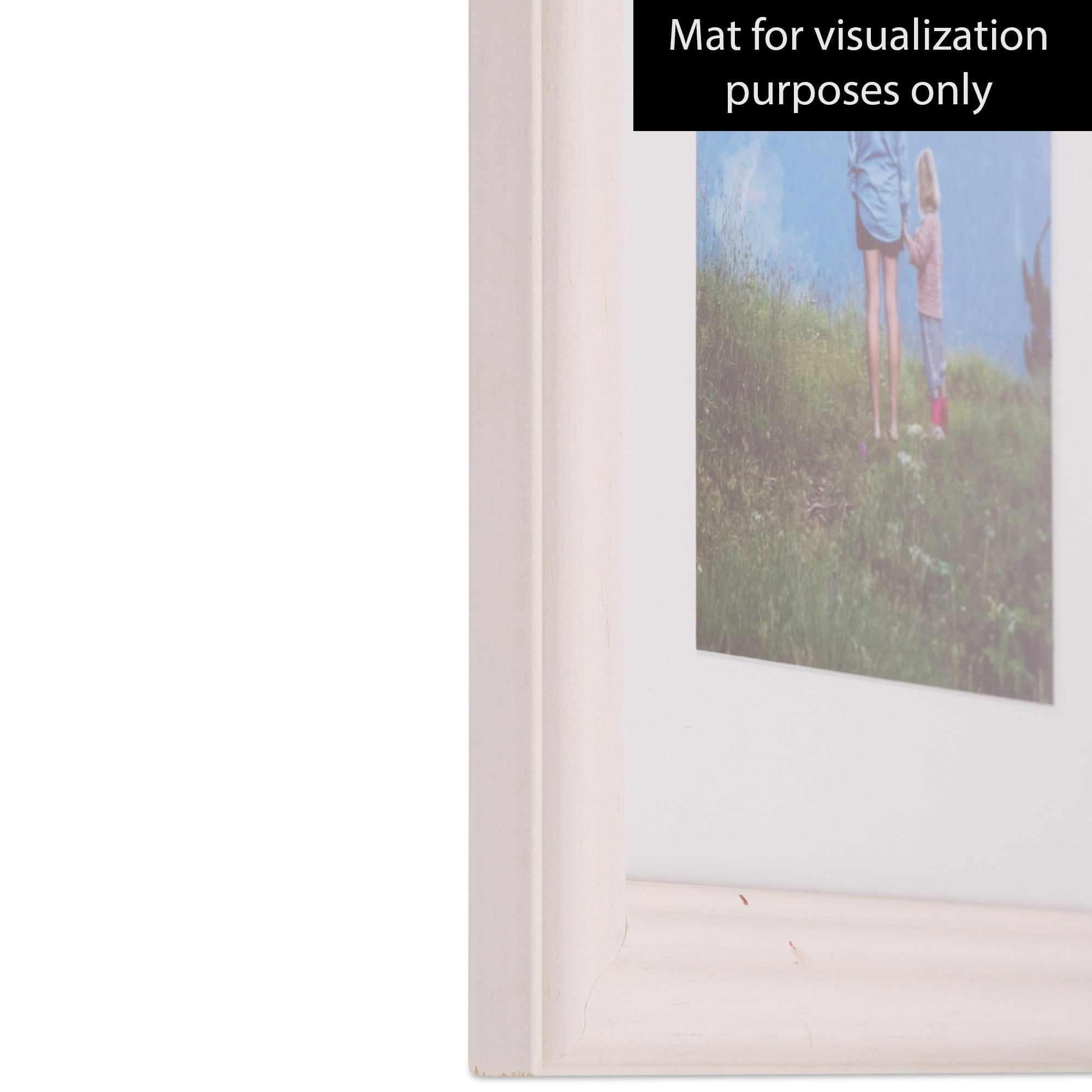 ArtToFrames 18" x 24" White Picture Frame, 18x24 inch White Wood Poster Frame (WOM-4443), 1 Pack
