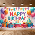 thumbnail image 5 of Decorative Design Happy Birthday Balloon Celebration Banner for Birthday Party Indoor Decoration Photo Shoot, 5 of 8