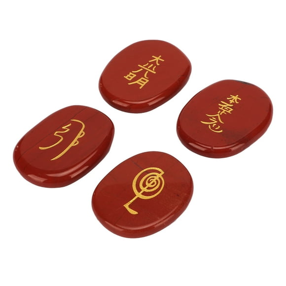 Natural Rune Stones,4Pcs Natural Rune Stones Rune Stones Set Meditation Stones Set Impressive Results