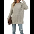 thumbnail image 3 of Camisa de Larga para Mujer, Suéter de Otoño, Túnica Informal, Top Holgado con Bolsillos. Colorante de Avena XL, 3 of 10
