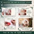 thumbnail image 4 of Diamond painting kit,Christmas ornament kit,DIY suncatcher kit,Christmas Pearl Diamond Art Hanging Ornament Kit Pearl Bead Painting with Chain for Tree Window Home Decor 5 Designs, 4 of 10