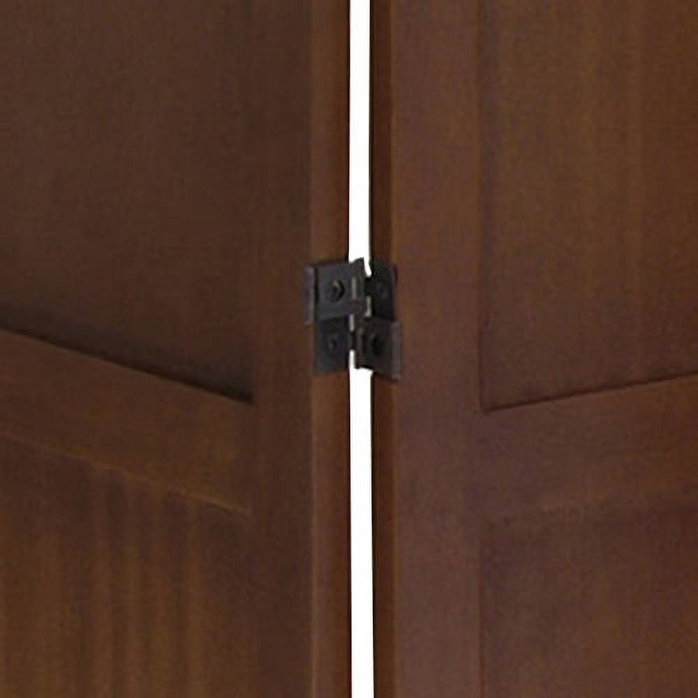 Winsome William 3-Panel Folding Room Divider, Walnut Finish