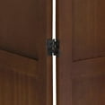 thumbnail image 2 of Winsome William 3-Panel Folding Room Divider, Walnut Finish, 2 of 4