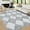 Grey, variant on 2 x 6/4 x 6/5 x 7/8x10/9 x 12/10x13 Area Rug with Rubber Backing Machine Washable Rug Trellis Printed Low Pile Rugs Low Pile Foldable Indoor Carpet for Living Room Bedroom Guest Room