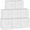 White, variant on Storage cube - 11-inch heavy-duty fabric storage box, suitable for shelf closets, cube organizer - 8 packs foldable