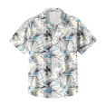 thumbnail image 5 of QHRMKOG Beach Shirts for Men Relaxed Fit Tropical Print Short Sleeve Hawaiian Shirts Breathable Holiday Button Down Beach Shirts Summer Casual Shirt White 4XL, 5 of 6