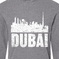 thumbnail image 4 of Inktastic Dubai City Skyline with Grunge Long Sleeve T-Shirt, 4 of 5