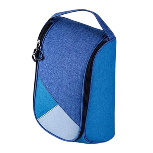 Bolsa organizadora para zapatos de golf, fácil de transportar, ventilación, accesorios, almacenamiento, portátil. azul