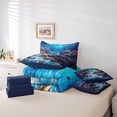 thumbnail image 4 of Erosebridal Sealife Starfish Bedding Sets Twin Size,Underwater World Comforter Sets with Sheets,Wildlife Bedroom Decor,Reversible,Breathable,7-Piece, 4 of 5