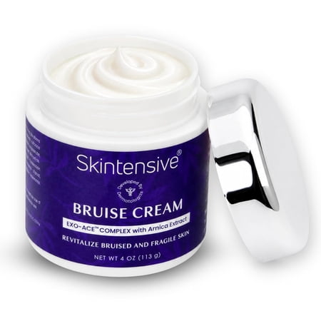 SKINTENSIVE Arnica Bruise Cream for Thin Skin – Vitamin K Cream for Bruises & Skin Discoloration, Moisturizing Arnica Cream for Seniors, Non-Greasy Formula, 4 Oz