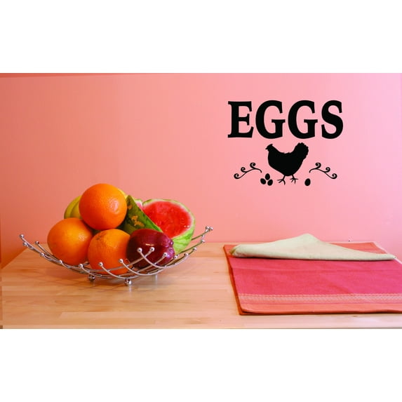 Custom Decals Eggs Wall Art Size: 10 Inches x 20 Inches