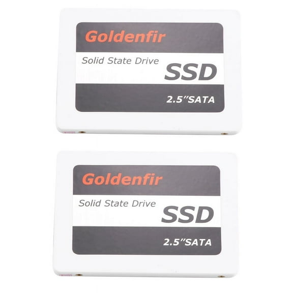 2X Goldenfir SSD 120GB SSD 2.5 Hard Drive Disk Disc Solid State Disks 2.5inch Internal SSD,2 x 2.5inch Hard Drive Disk Disc,White