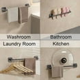 thumbnail image 5 of Towel Bar Self Adhesive 40Cm Towel Holder Hand Towel Rack Stick On Wall Black, 5 of 5