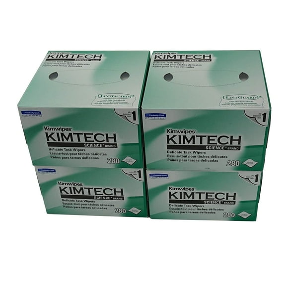 KimWipes no-lint tissue, pack of 4, KW01x4 (B) (to be obsolete)