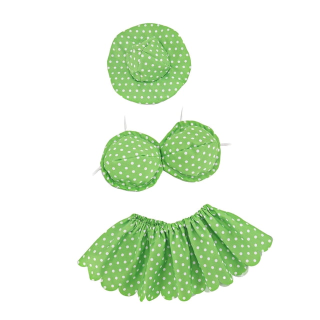 Atuendo para Ganso Conjunto de Bikini con Accesorios para Estatua Decorativa Material Lavable y Resistente Brinda Toque Divertido y Especial Adecuado para Reuniones al Aire Libre y Verde
