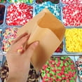 thumbnail image 1 of ORDDIART 100Pcs Oil Proof Kraft Paper Food Bags Disposable Popcorn Bread Packaging for Fast Food, 1 of 5