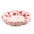 thumbnail image 2 of Happy date Soft Plush Small Cute and Cozy Pastel Flower Dog Cat Bed, Washer and Dryer Friendly, 2 of 7
