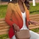 thumbnail image 3 of Gibobby Blazer mujer casual Blazers para Mujeres Blazer Casual de Manga Larga con Botones de Solapa para Trabajo y Oficina(Naranja,CH), 3 of 5