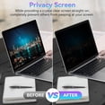 thumbnail image 4 of 15.6-Inch Laptop Privacy Screen Guard with 28-Degree Viewing Angle - Secure Adhesive & HD Clarity Protective Film for Notebooks, Anti-Spy Shield with Durable Viscose Attachment for Optimal Screen, 4 of 6
