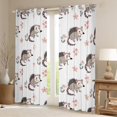 thumbnail image 2 of Homewish Opossum Black Out Curtains,Cute Flower Florl Curtains Pack of 2 (42x63 Each),Pink White Gray Bedroom Curtains For Boys Teens，Luxury Bedroom Decor, 2 of 6
