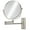 Nickel, variant on Umirokin 9" Magnifying Wall Mount Makeup Vanity Mirror, 1x/7x Double-Side with Magnification, Swivel Extendable Shaving Mirror for Bathroom, Chrome