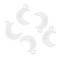 thumbnail image 1 of 5 piezas de dijes para pendientes de plata de ley con forma de luna. Luna de 10x7 mm, 1 of 9