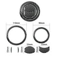 thumbnail image 5 of 12 Pcs Carbon Fiber Interior Side Air Vent Cover Trim for Ford Fiesta 2011-15 Auto Accessories, 5 of 12