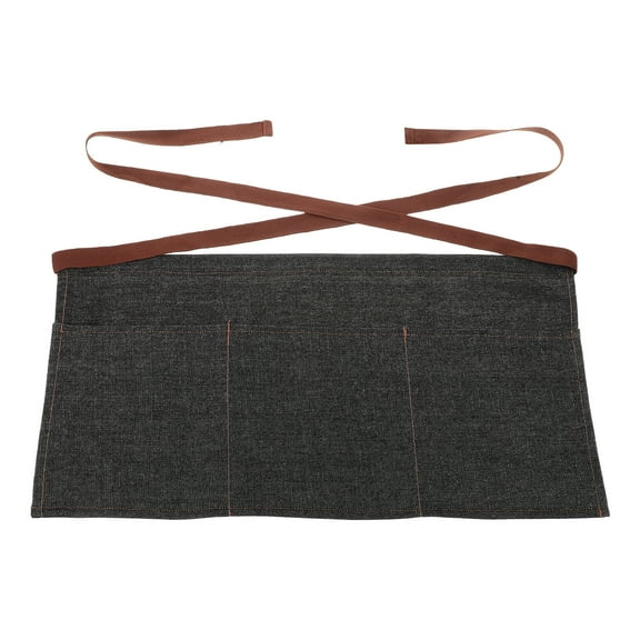 PAMINGONO Denim Waitstaff Apron Black 1Pack