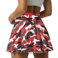 thumbnail image 5 of KUIFORTIRed Camouflage Women Tennis Golf Skirt with Pockets Casual Pleated High Waisted Athletic Skorts Skirts Breathable Golf Clothes Athletic Outfits for Women's Workout Running, 5 of 7