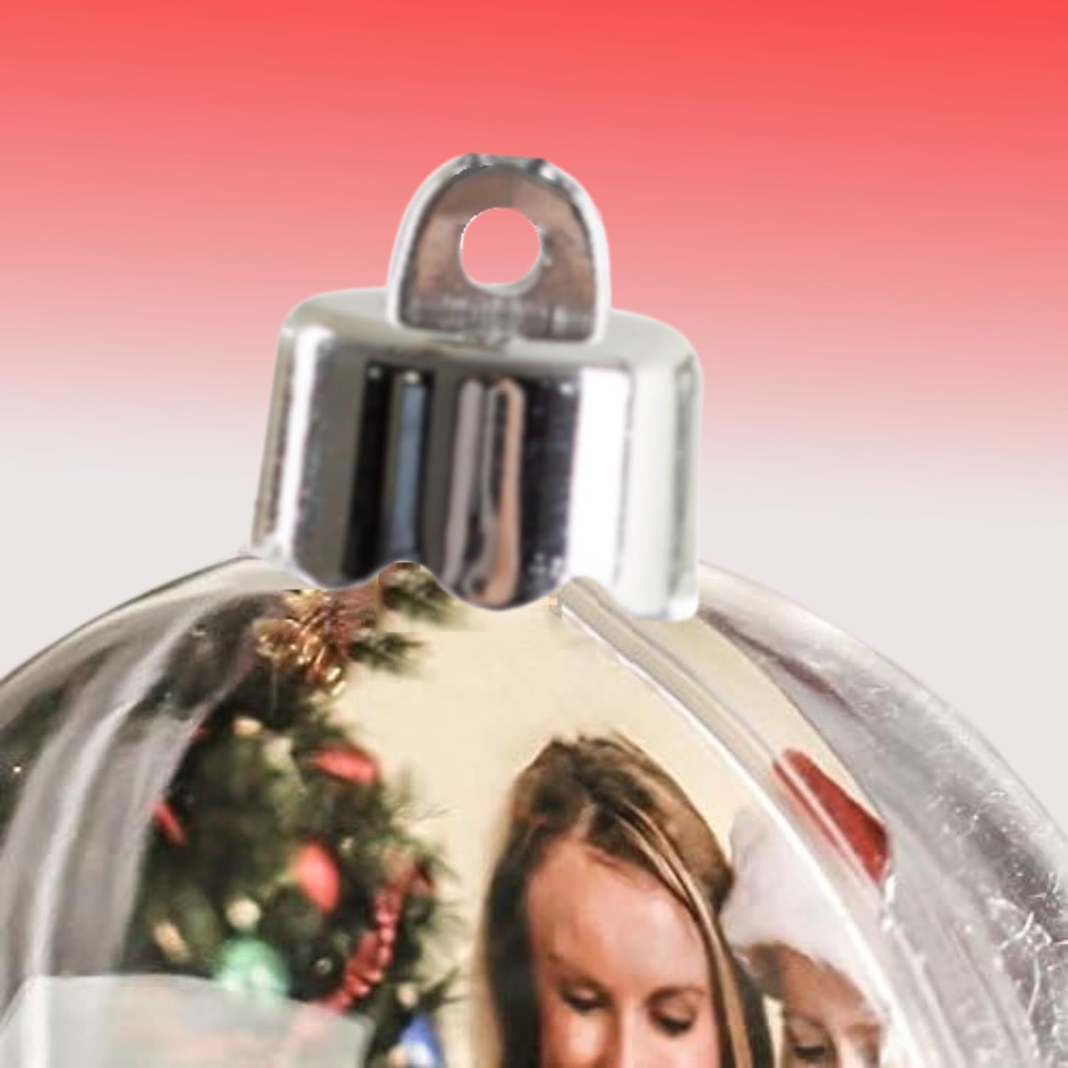 6pc Acrylic Photo Ball Ornaments - for Christmas and Gifts - Factory Direct Craft