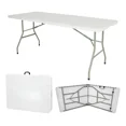thumbnail image 1 of Mesa Plegable de Plastico Tipo Portafolio para Eventos Jardin Interior y Exterior 1.80 Metros, 1 of 7