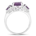 thumbnail image 2 of 3.68 Carat Genuine Amethyst .925 Sterling Silver Ring QJ Model, 2 of 3