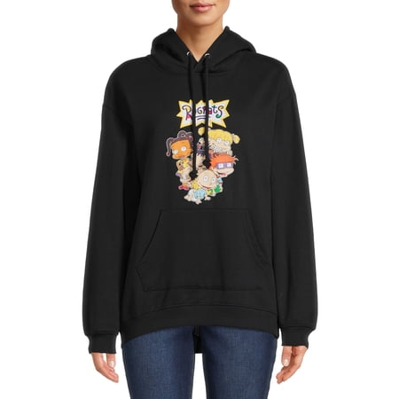 Rugrats Women's Faux Sherpa Knit Hoodie Top