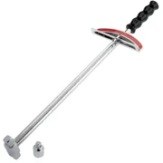 Tooluxe 03703L Dual Drive Beam Style Torque Wrench | 3/8 &  Drives | 17 Length | 0-150 Ft-Lbs | SAE | Premium Steel Alloy