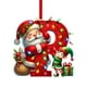 thumbnail image 1 of Adornos navideños, adornos navideños, regalos navideños, árbol de Navidad acrílico 2D, colgante de 26 letras, regalo decorativo, colgantes para fiestas navideñas familiares, objetos colgantes, 1 of 5