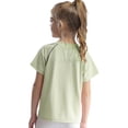 thumbnail image 2 of YUUMIN Kids Girls Boys Quick-Drying Sports Short Sleeve T-Shirts Sun Protection Rash Guard Vest Khaki 120, 2 of 6