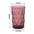 thumbnail image 6 of Balsa Circle 6 Dusty Rose 12 oz Crystal Reusable Glass Whiskey Tumbler Glasses Wedding Party Events Decorations Supplies, 6 of 8